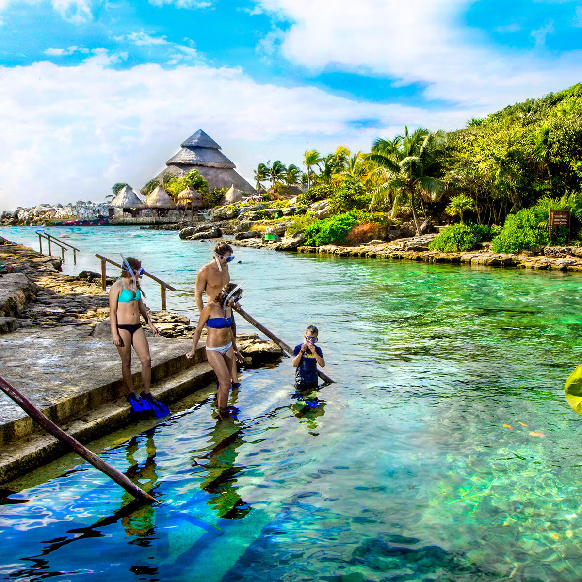 Caleta natural de Parque Xcaret